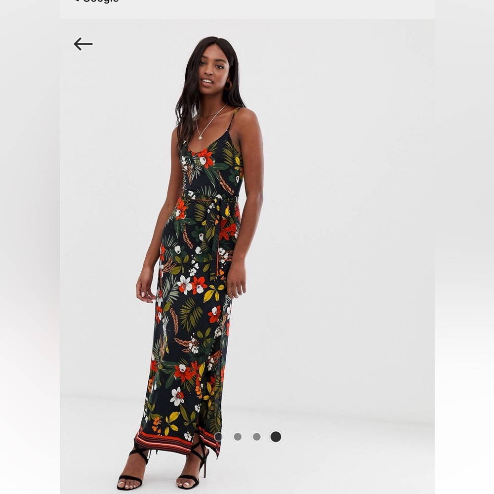 Parisian Tropical Hawaiian Maxi Dress